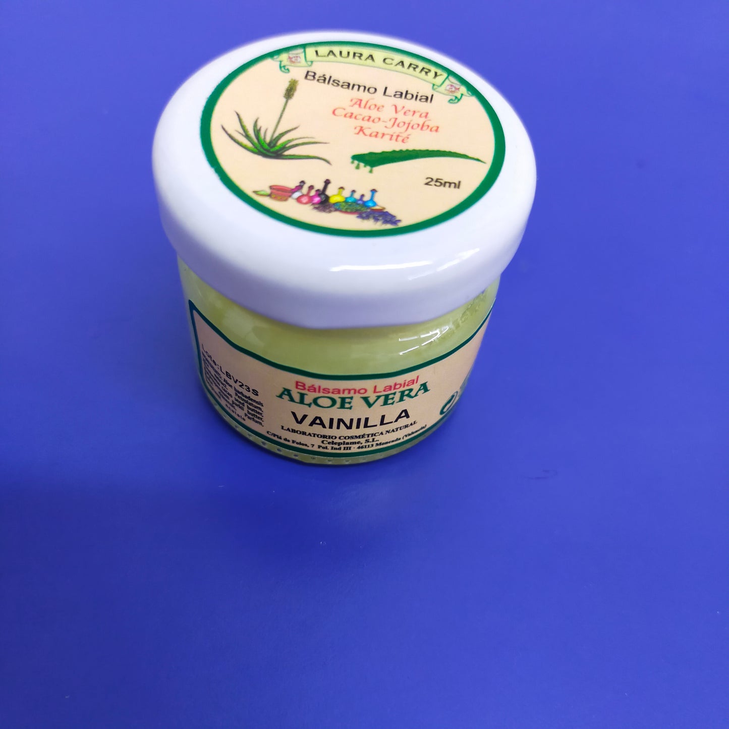 Bálsamo labial Aloe Vera y Vainilla | YERBAS VIVAS | Vegano