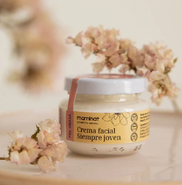 Crema facial SIEMPRE JOVEN grasa (Antiarrugas) I (Vegana)